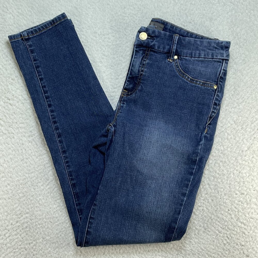 Chicos So Slimming (0) Women's US Size 4 Ankle Blue Mid Rise Denim Jeans 29x30